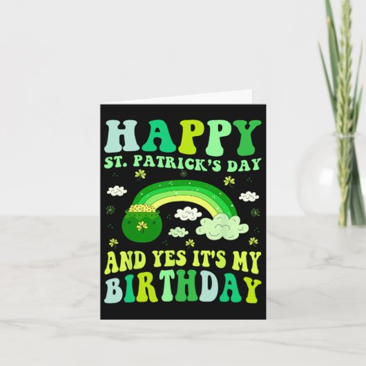 ハピーSt patricks day誕生日サンパディスウィメンズ カード (正面)
