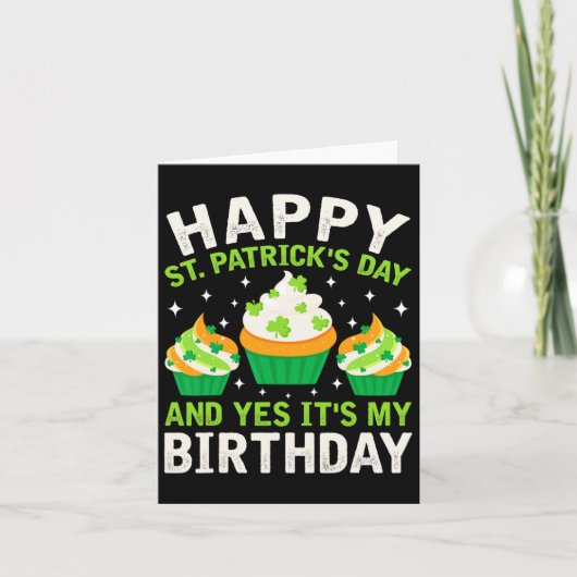 ハピーSt patricks day誕生日サンパディスウィメンズ カード (正面)