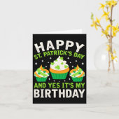 ハピーSt patricks day誕生日サンパディスウィメンズ カード (黄色い花)