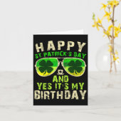 ハピーSt patricks day誕生日サンパディスウィメンズ カード (黄色い花)