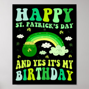 ハピーSt patricks day誕生日サンパディスウィメンズ ポスター