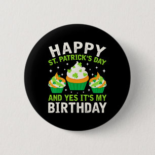 ハピーSt patricks day誕生日サンパディスウィメンズ 缶バッジ