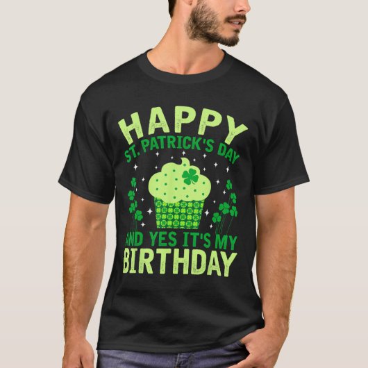 ハピーSt patricks day誕生日サンパディスウィメンズ Tシャツ (正面)