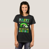 ハピーSt patricks day誕生日サンパディスウィメンズ Tシャツ (正面フル)
