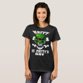 ハピーSt patty's daySt patricksシュガースカルレプレ Tシャツ (正面フル)