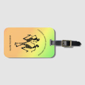 ハピ感動的ンカラフル・ダンス ラゲッジタグ (正面横)