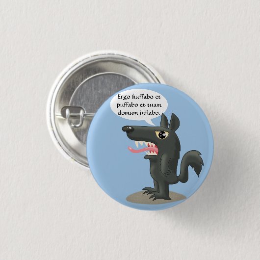 ハフとパフ 缶バッジ (正面&裏面)