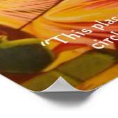 ハフィズ「神の円」知恵引用文ポスター ポスター (角)