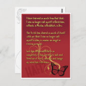 ハフィ学ズの神の詩から私は非常に多くを得ている ポストカード (正面/裏面)