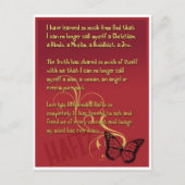 ハフィ学ズの神の詩から私は非常に多くを得ている ポストカード (正面)