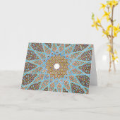 ハフェズ墓の天井 カード (黄色い花)