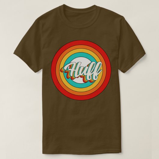 ハフネームシャツヴィンテージハフサークル Tシャツ (デザイン正面)
