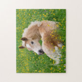 ハフリンガーホース可愛いフォールレストでフローラーベットジグソー ジグソーパズル (縦)