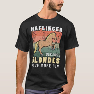 ハフリンガー乗馬ブロンド乗馬ハフィス Tシャツ