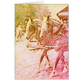 ハフリンガー空白のウマのグリーティングカード内 (正面)