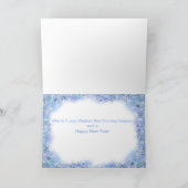 ハフリンジャー馬のホリデーグリーティングカード シーズンカード (内部)