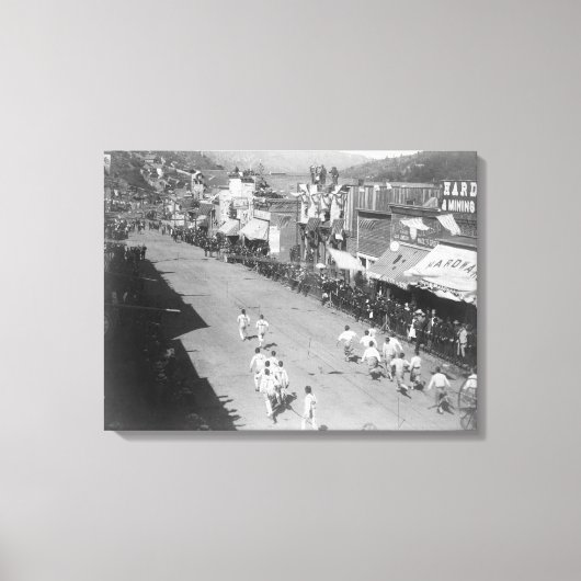 ハブアンドハブホースチームレース写真 キャンバスプリント (正面)