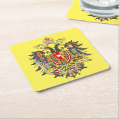 ハブスバーグコートオブアームズコースター スクエアペーパーコースター (アングル)