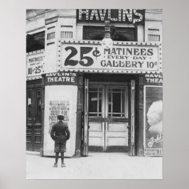 ハブリンの劇場 1910年 昔の写真 ポスター