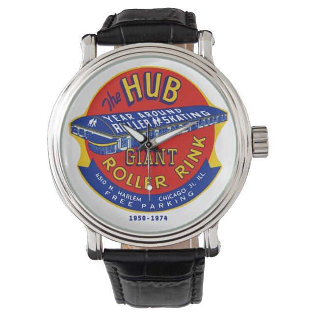 ハブ・ローラー・リンク、シカゴ/ノーリッジ、IL 腕時計 (正面)