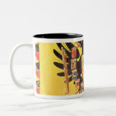 ハプスブルクの帝国王朝の旗、c.1700 ツートーンマグカップ (左)