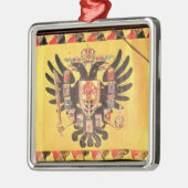 ハプスブルクの帝国王朝の旗、c.1700 メタルオーナメント (左)