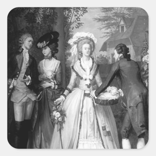 ハプスブール・ロレーヌのマリー・アントワネット スクエアシール (正面)