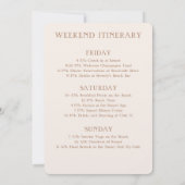 ハプニング前のビーチウィークエンド招待状 招待状 (裏面)