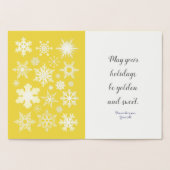 ハプビーホリデーズ |カスタマイズ可能なカード 箔カード (内部)