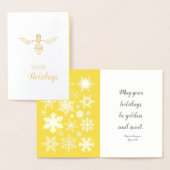 ハプビーホリデーズ |カスタマイズ可能なカード 箔カード (ディスプレー)