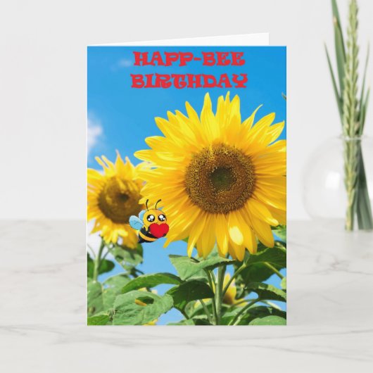 ハプビー誕生日 カード (正面)