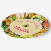 ハプビー誕生日 ペーパープレート (アングル)