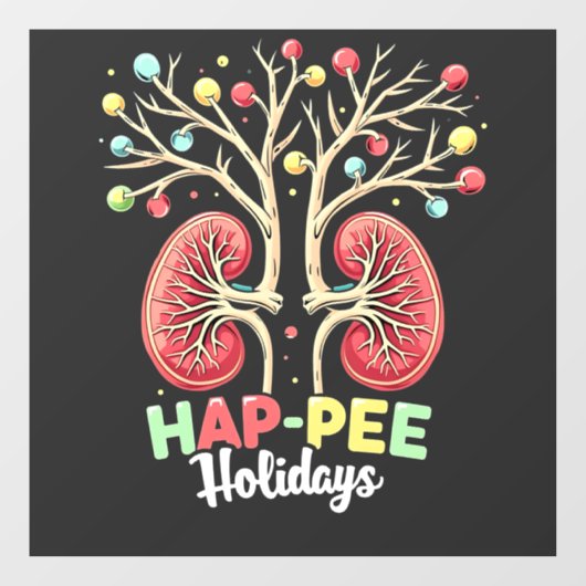 ハプピーホリデイズデラクシーキドニー認識度クリスマス ウィンドウサイン (シート)