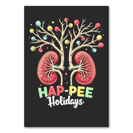 ハプピーホリデイズデラクシーキドニー認識度クリスマス テーブルナンバー (正面)