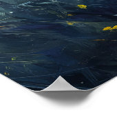 ハベルランドの風景を通る月光の道 ポスター (角)