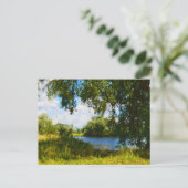 ハベ色彩の鮮やかルランド地域のヘベル川の風景 ポストカード (スタンド正面)