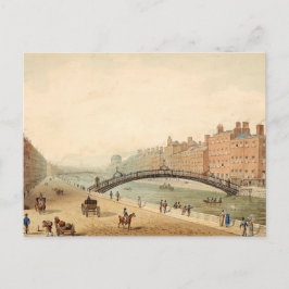 ハペニー・ブリッジ,ダブリン,アイルランド ポストカード