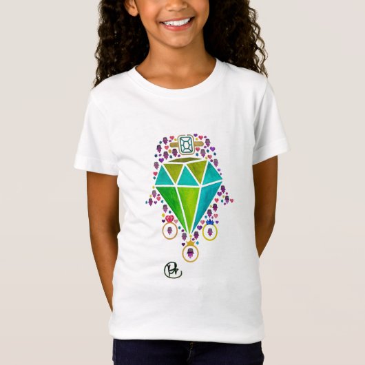 ハマきらきら光るサT Tシャツ (正面)