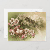 ハマグウッドツリーバードネスト卵コテージ ポストカード (正面/裏面)