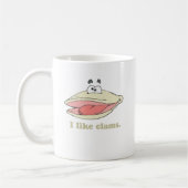 ハマグリが好きです コーヒーマグカップ (左)