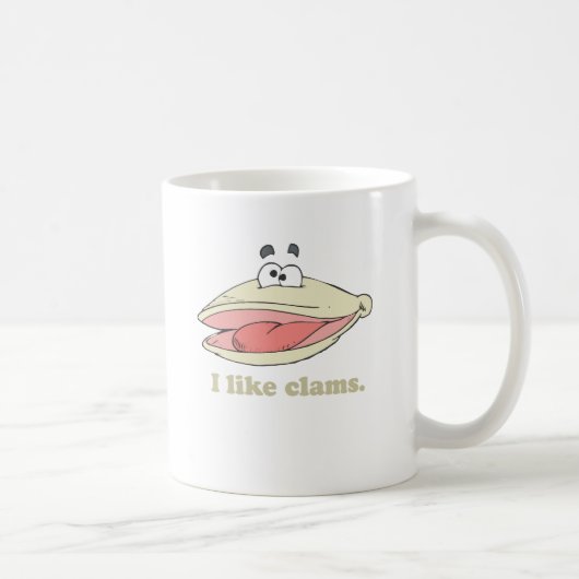 ハマグリが好きです コーヒーマグカップ (右)