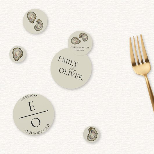 ハマグリの殻の結婚式 コンフェッティ