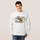 ハマグリの秋の狼風 Tシャツ (正面フル)