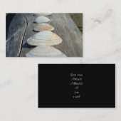 ハマグリは名刺を殻から取り出します 名刺 (正面/裏面)