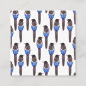 ハマグリまたはアメリカンハマグピーの水色 エンクロージャーカード (正面)