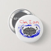 ハマグリボタン 缶バッジ (正面&裏面)