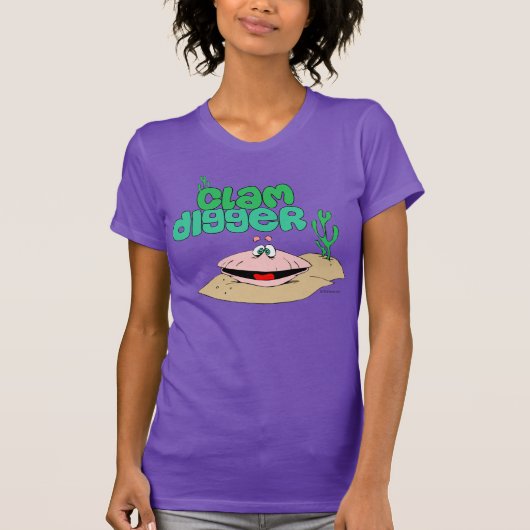 ハマグリ掘り Tシャツ (正面)