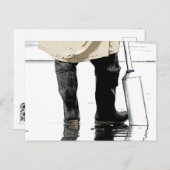 ハマグリ採掘はがき ポストカード (正面/裏面)