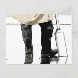 ハマグリ採掘はがき ポストカード