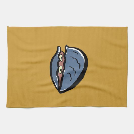 ハマグリ キッチンタオル (横)